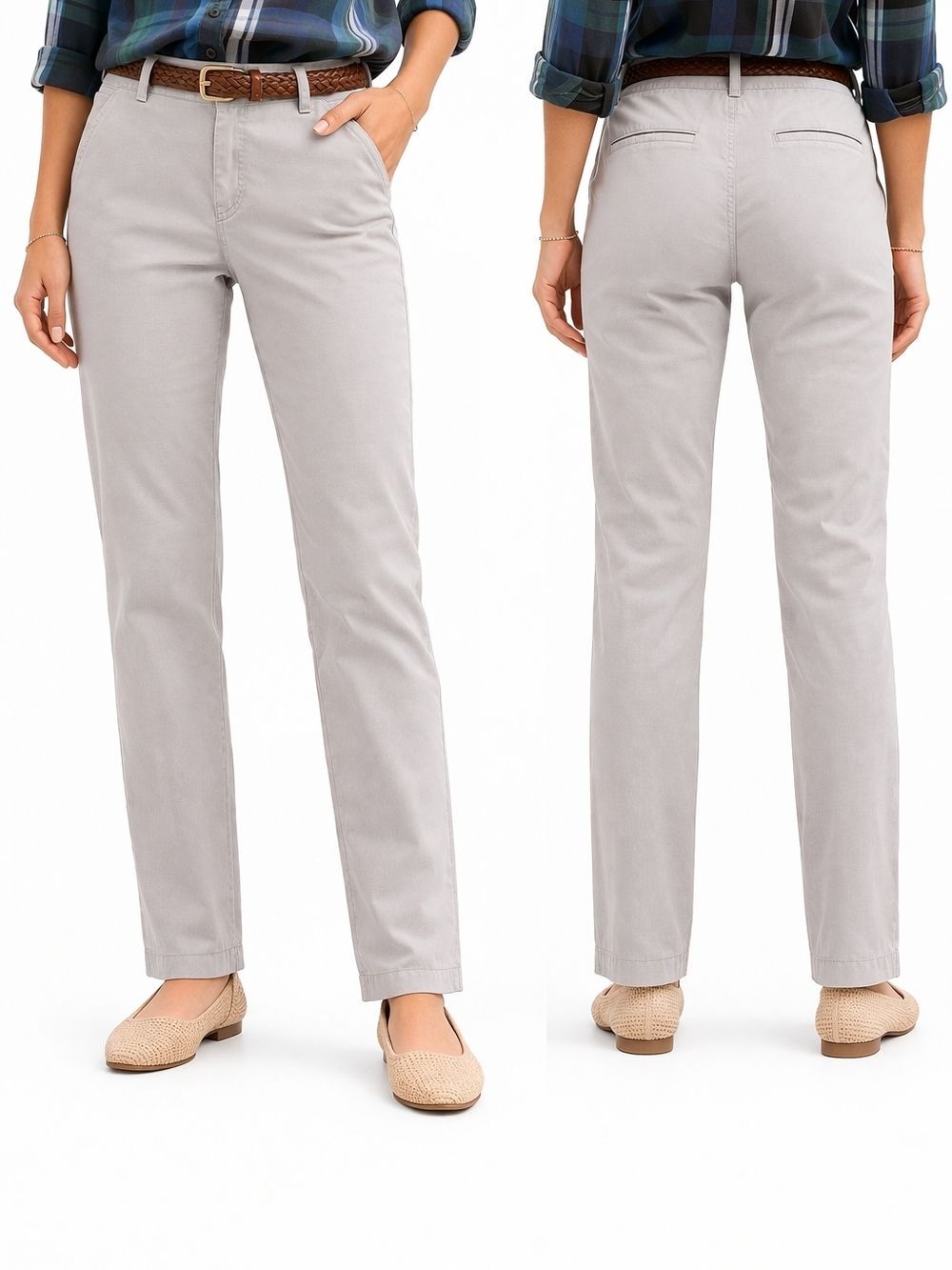 Theory Light Gray Slim Straight Chino Pants Classic Minimalist Size 28 Office